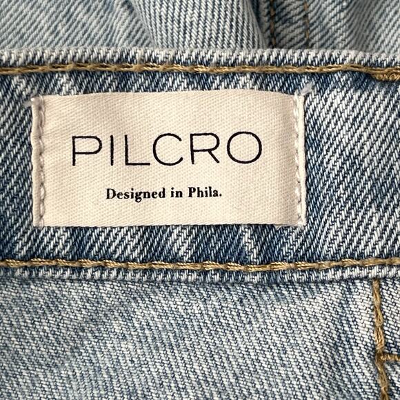 Pilcro Anthropologie Devon Denim Shorts 25 Button Fly Distressed Light Wash - Picture 9 of 12